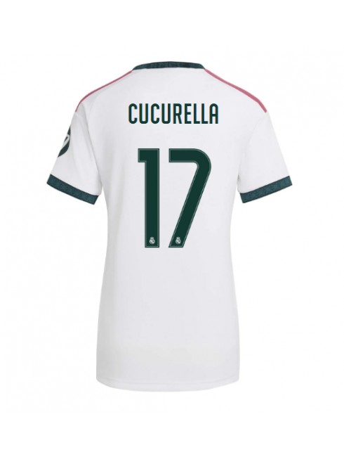 Ženski Nogometna dresi replika Real Madrid Marc Cucurella #17 Domači 2026-27 Kratek rokav Ženski Nogometna dresi replika Real Madrid Marc Cucurella #17 Domači 2026-27 Kratek rokav
